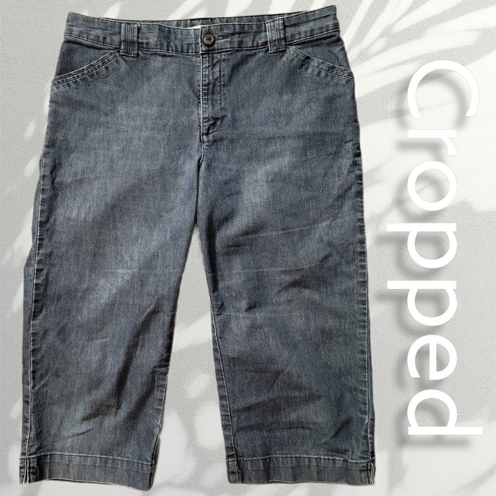 Lee Just Below Waist Capris Stretch Pants 12-14